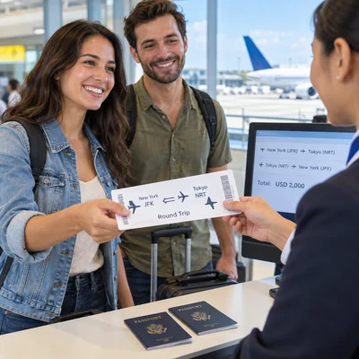 round-trip ticket