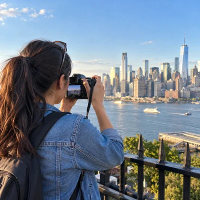 taking photos